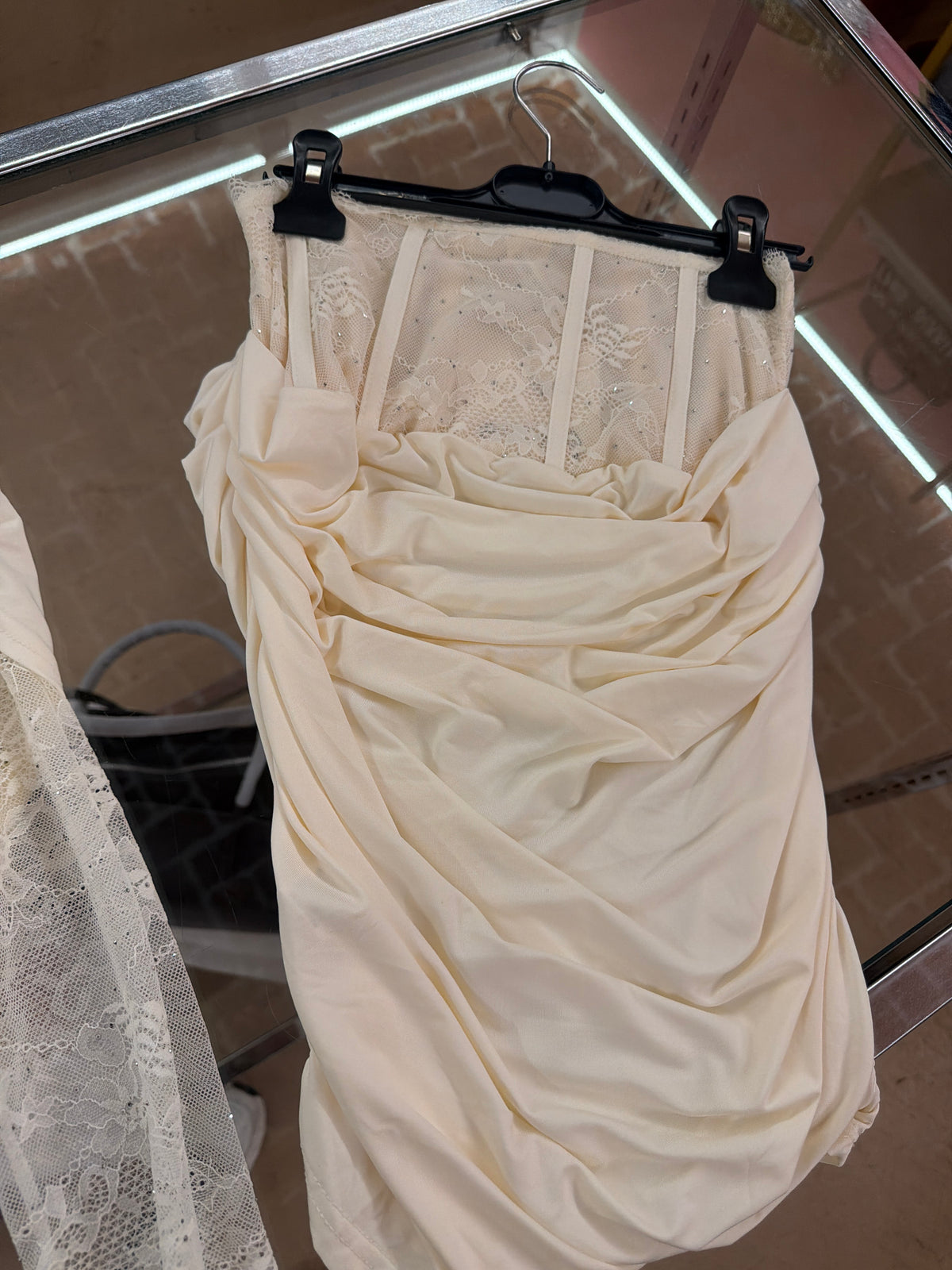 Set pizzo crema