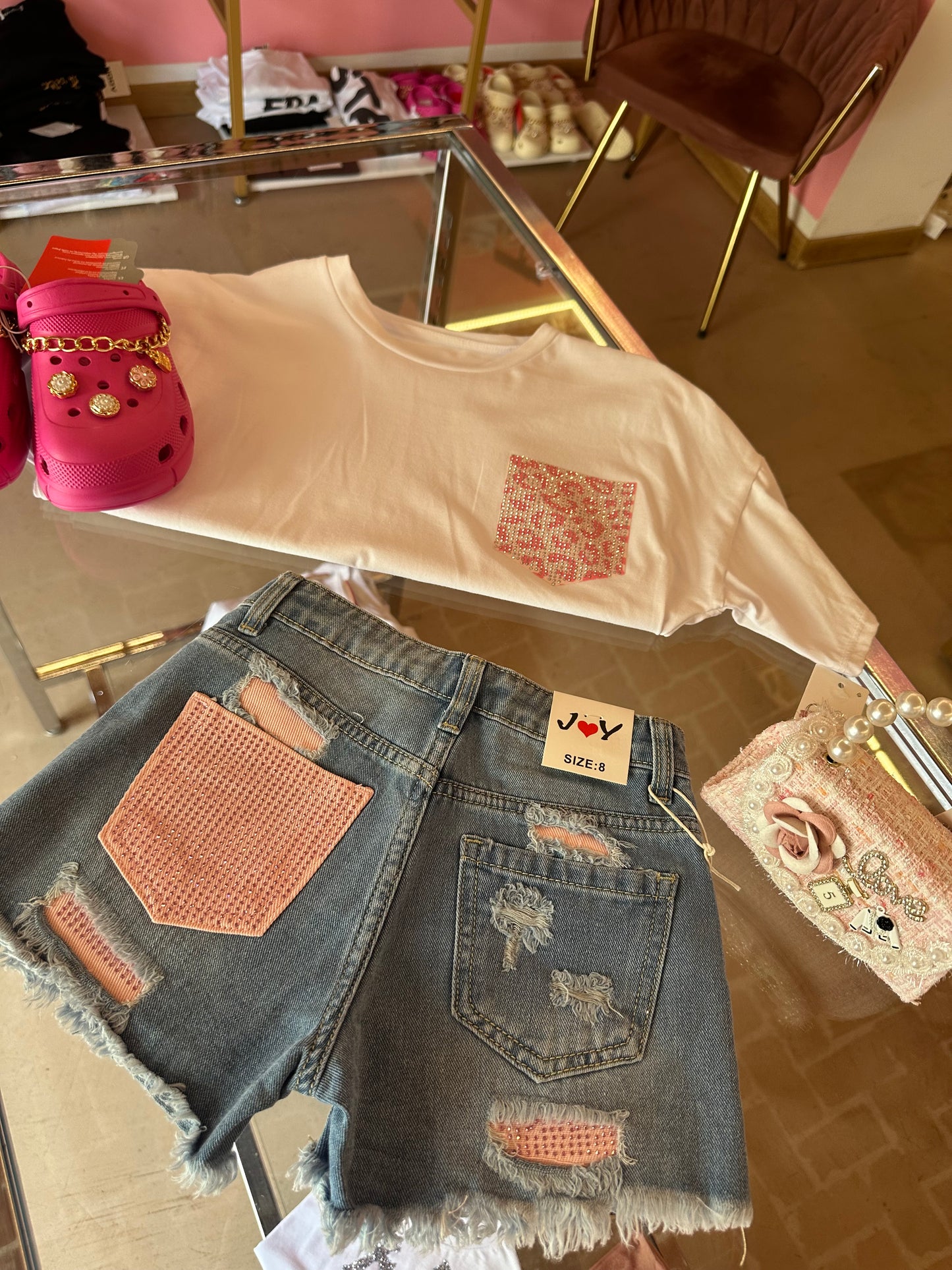 SHORT TASCA ROSA 💓(bimba) 