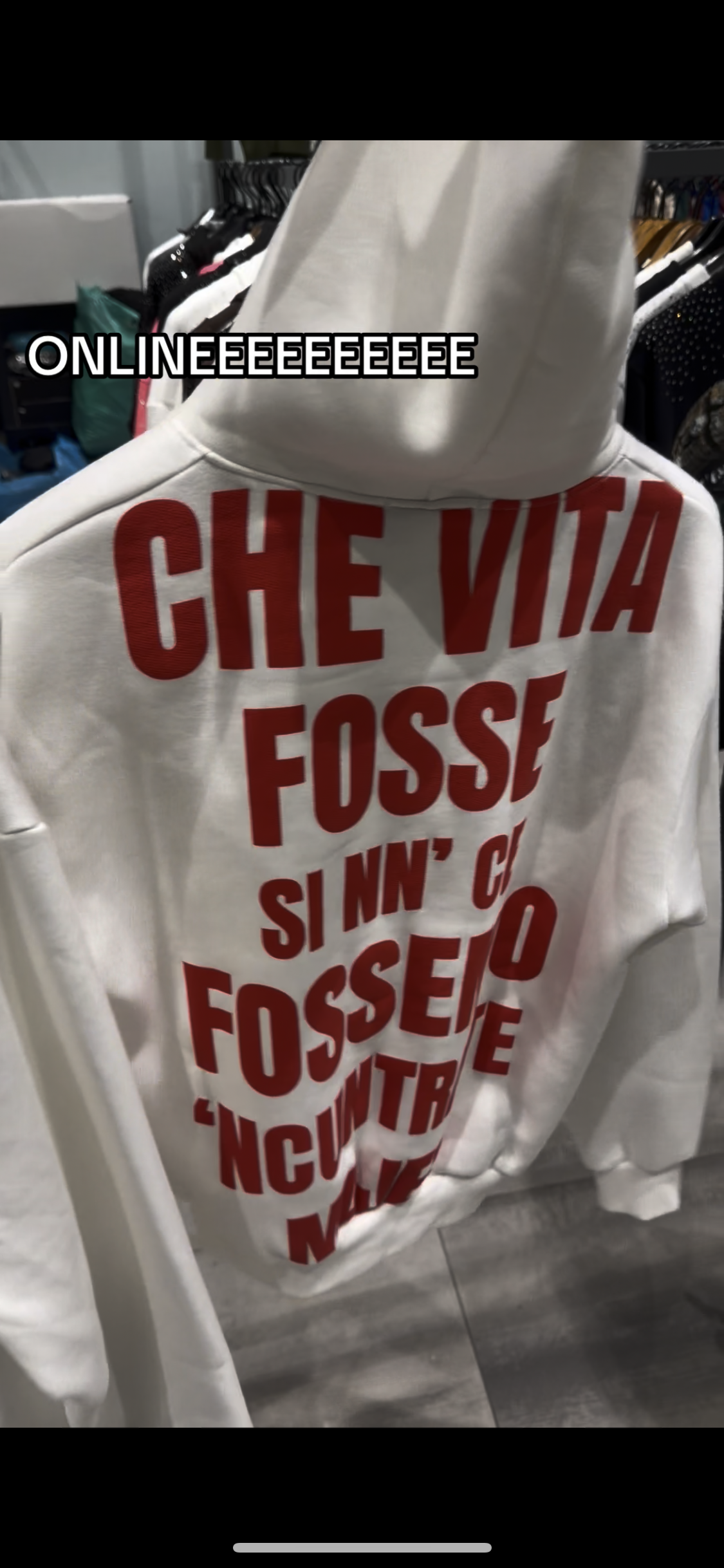 Felpa che vita foss π