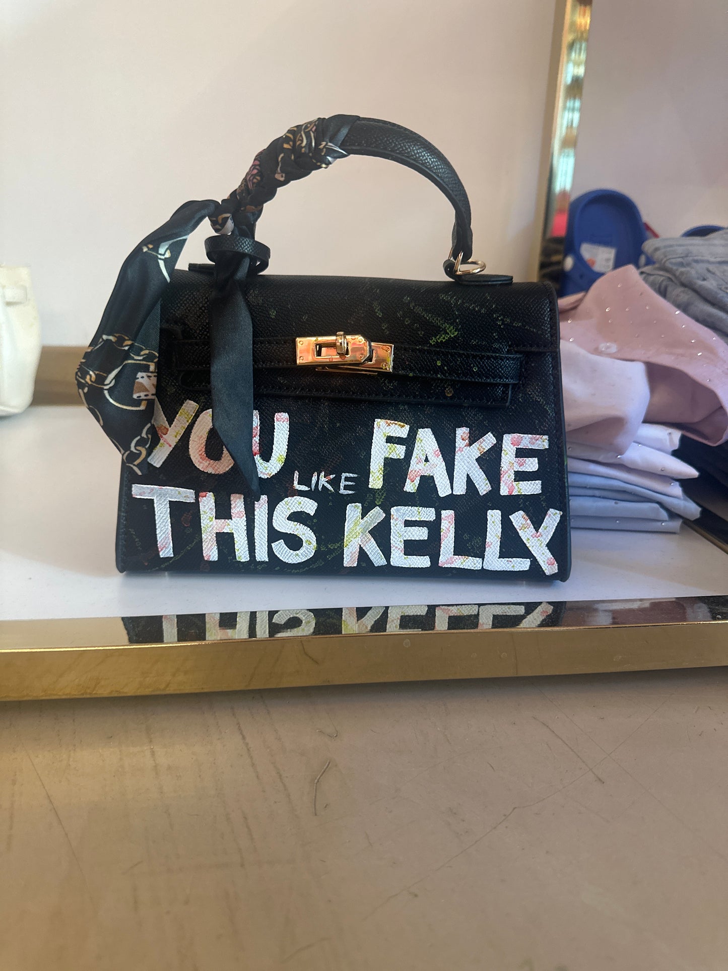 Kelly nera 🕶️ con schizzi