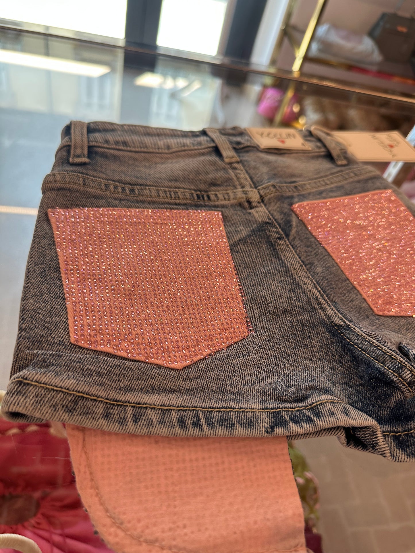 Short doppia tasca rosa 💓