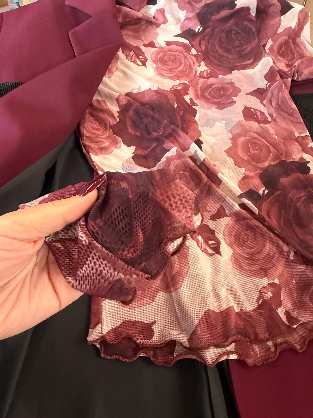 Maglia con rose