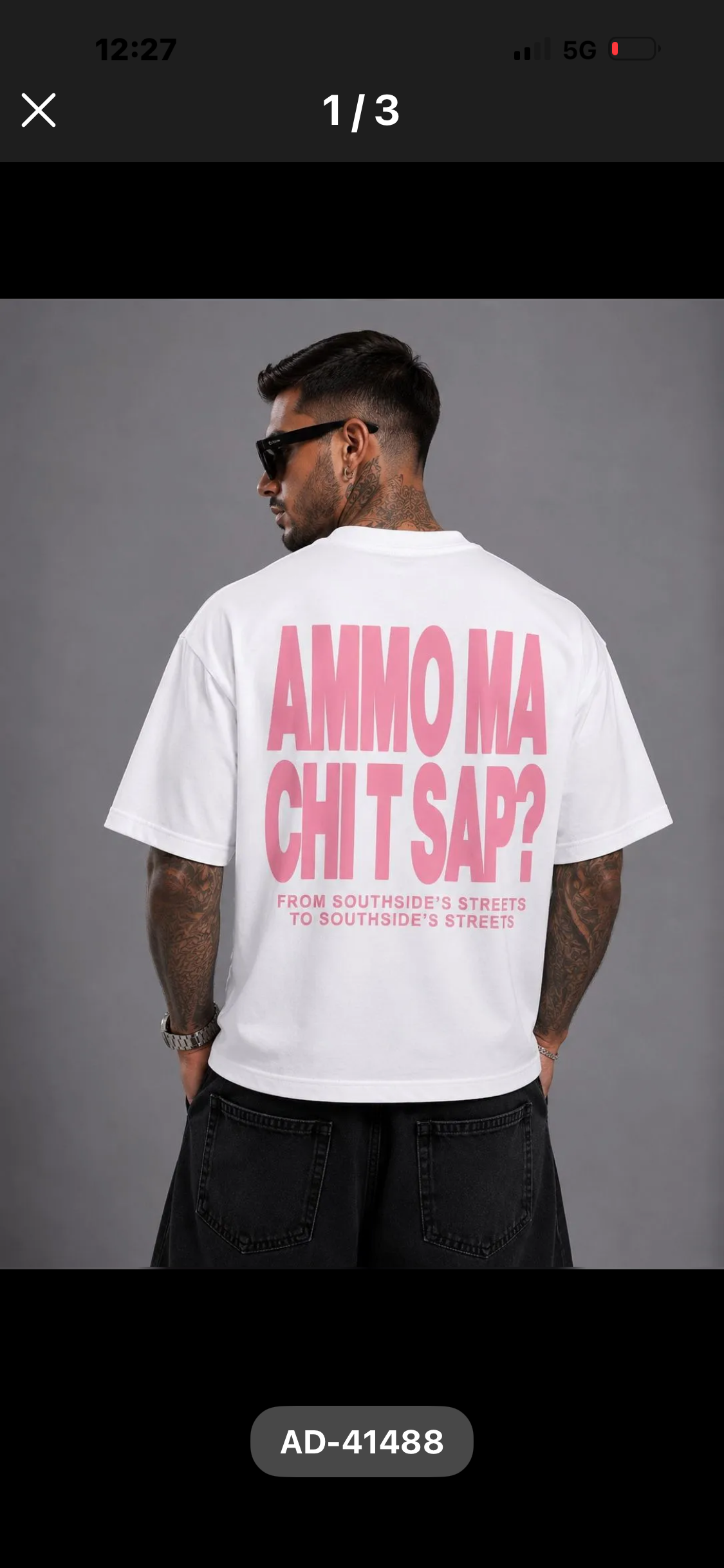 T-SHIRT AMMO MA CHI T SAP BIANCO