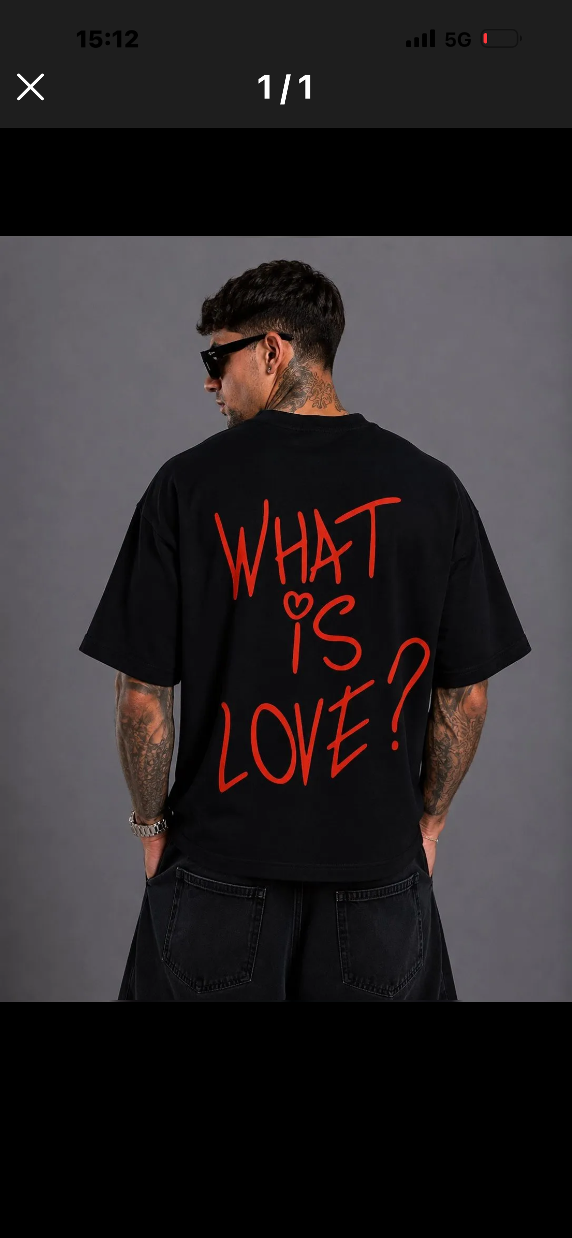 T-SHIRT WHAT IS LOVE ❤️?  Nera