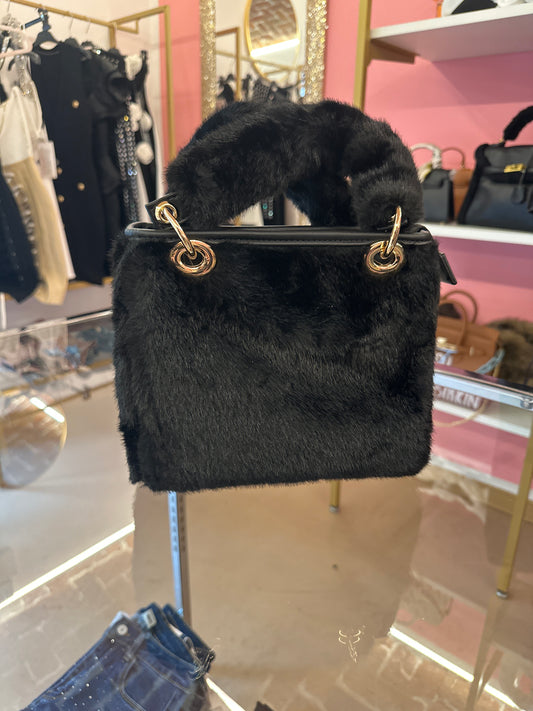 Borsa eco pelliccia