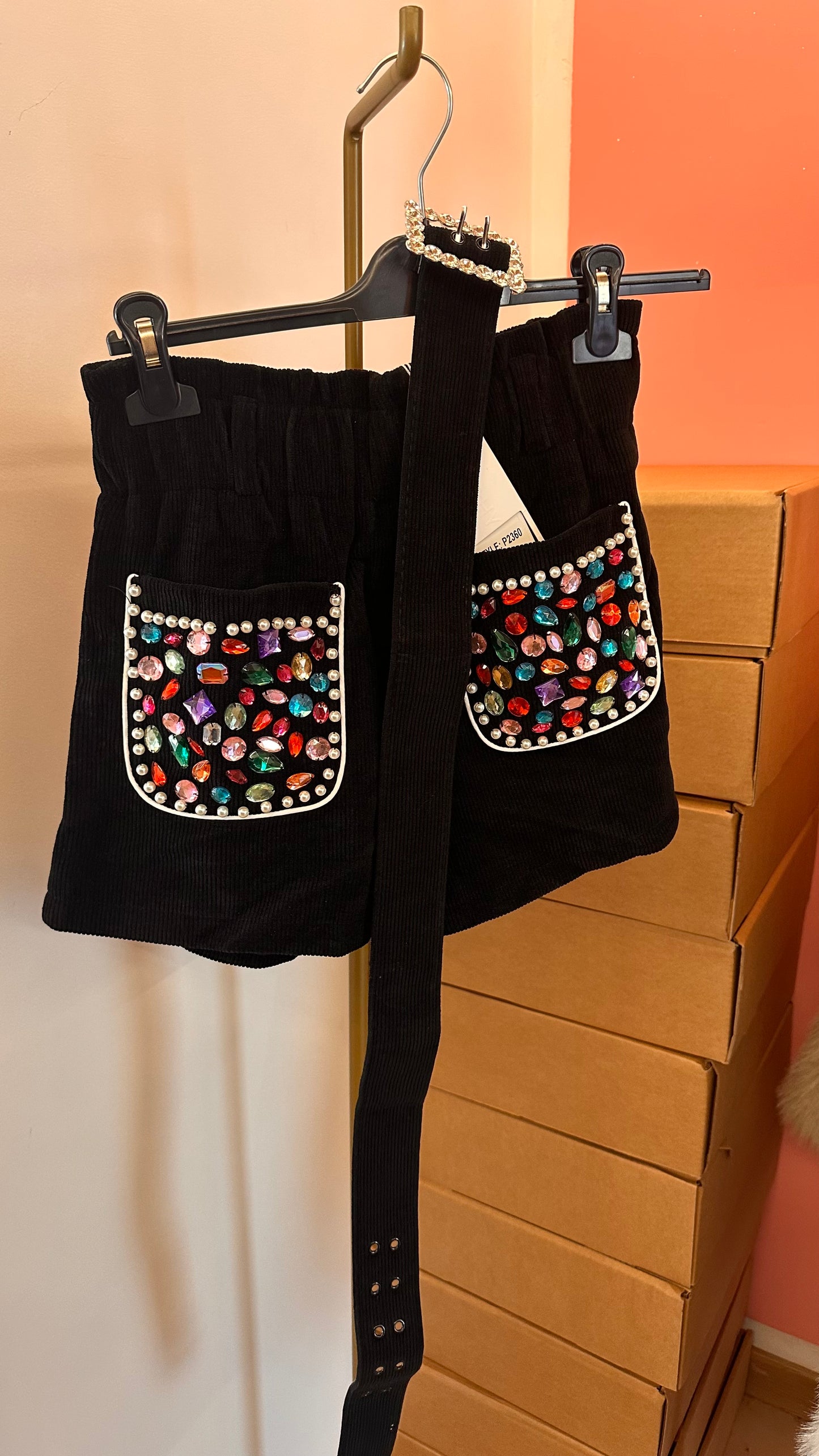 Pantaloncino velluto