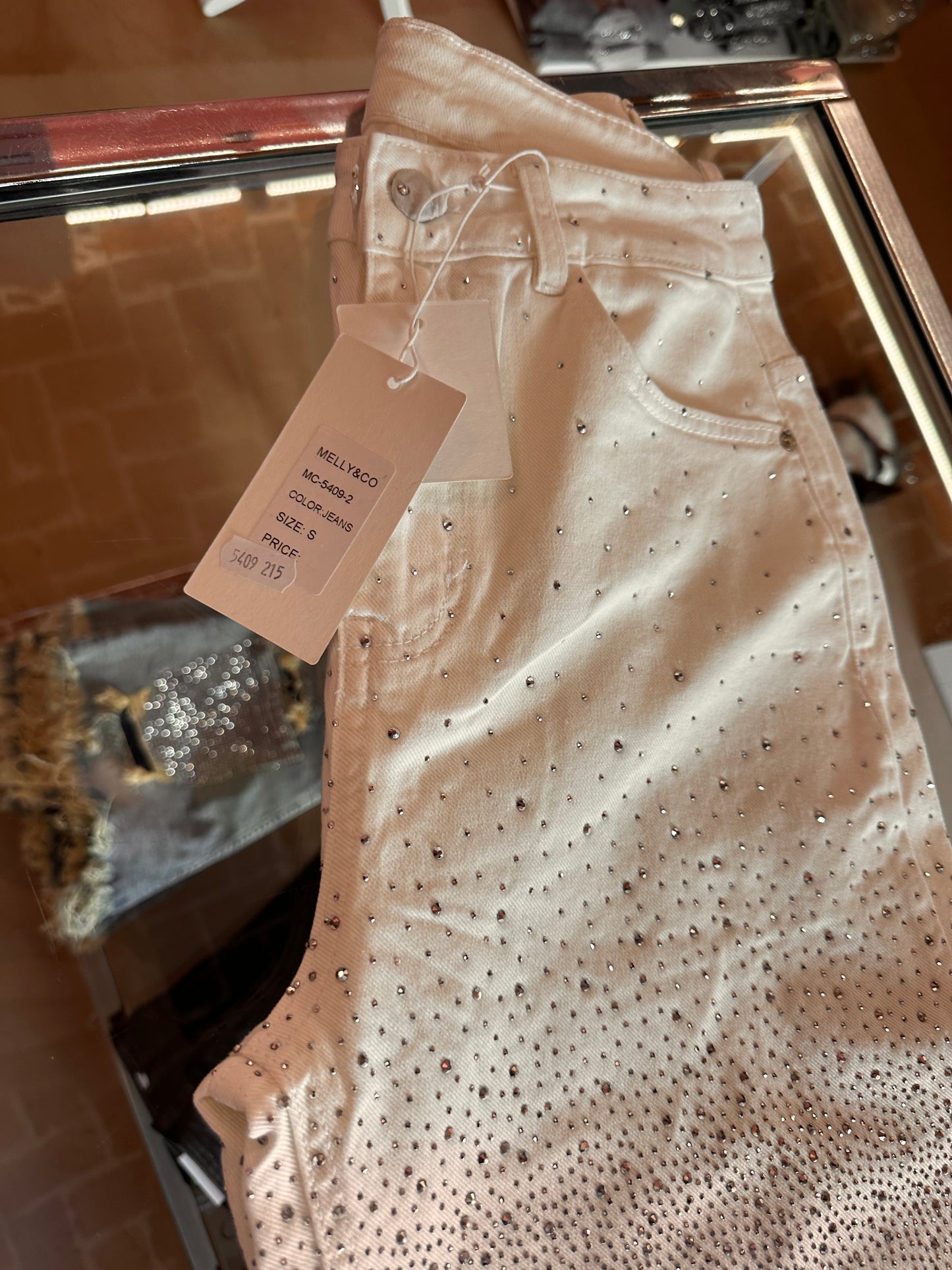 Jeans ballon bianco