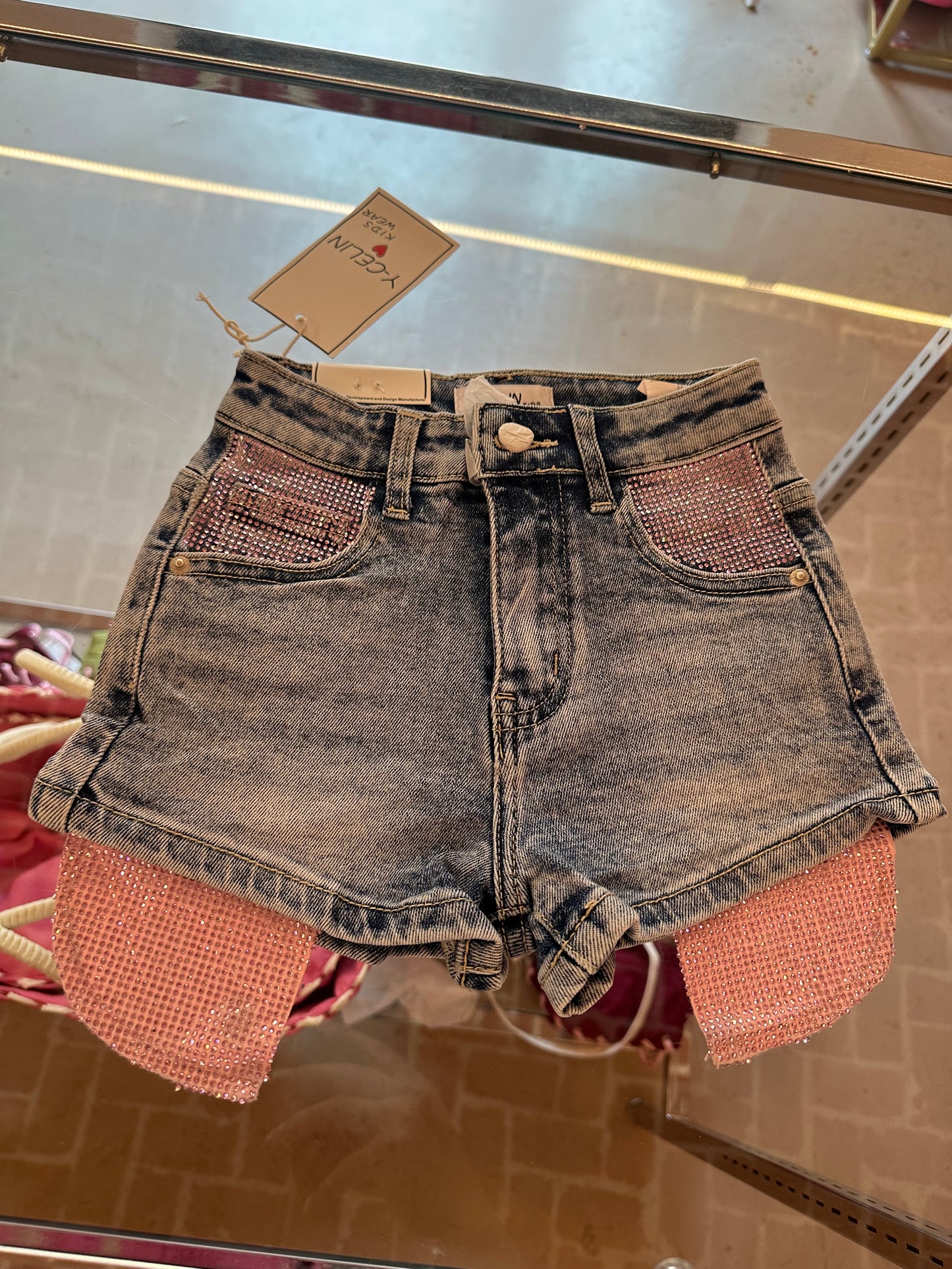 Short doppia tasca rosa 💓