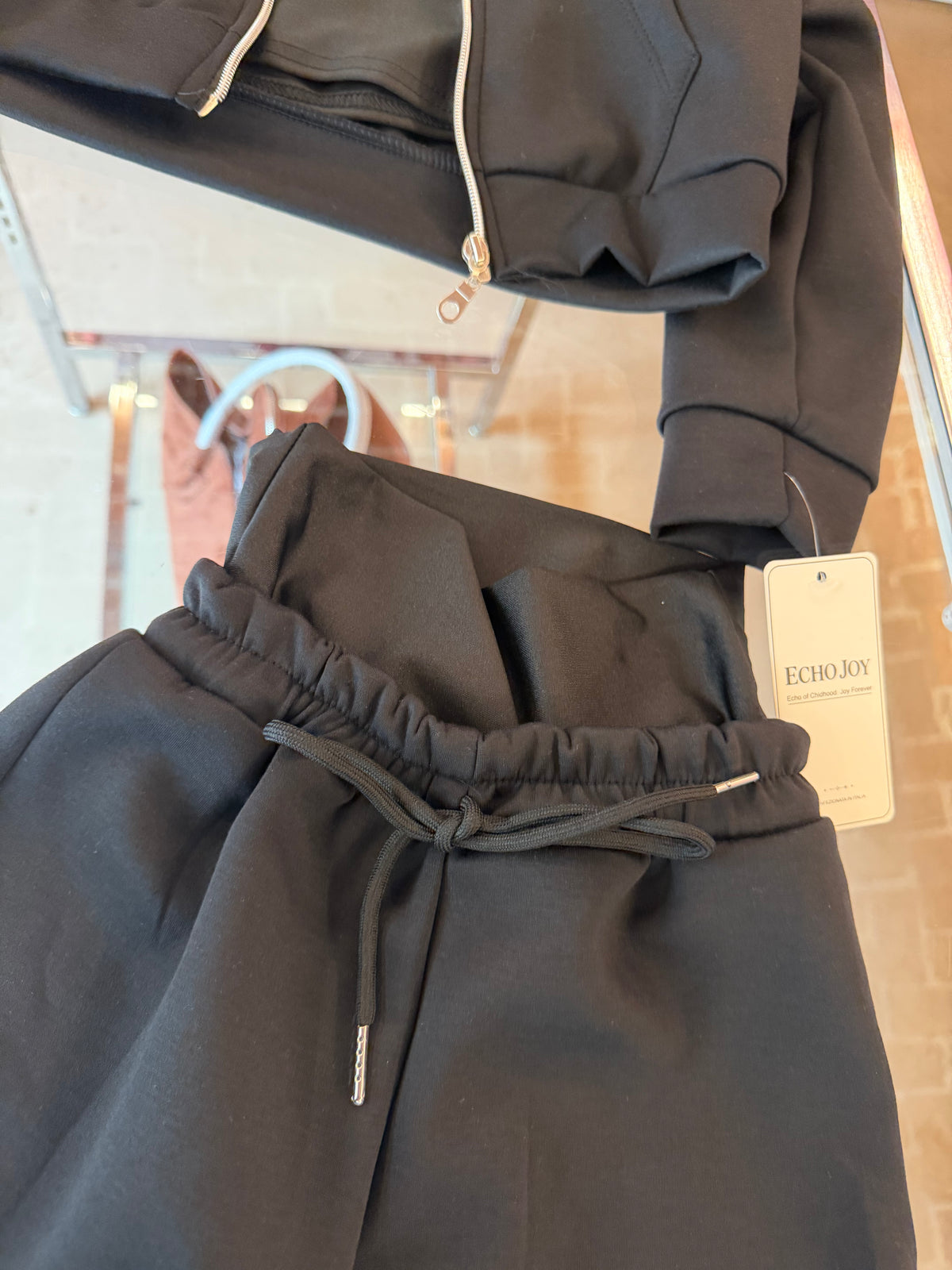 Tuta fascia tre pezzi nera