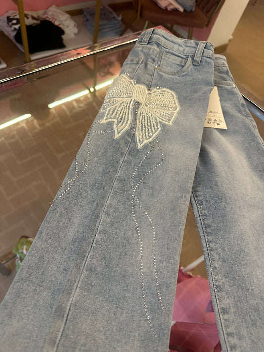 Jeans fiocco