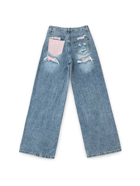 Jeans lungo tasca galassia