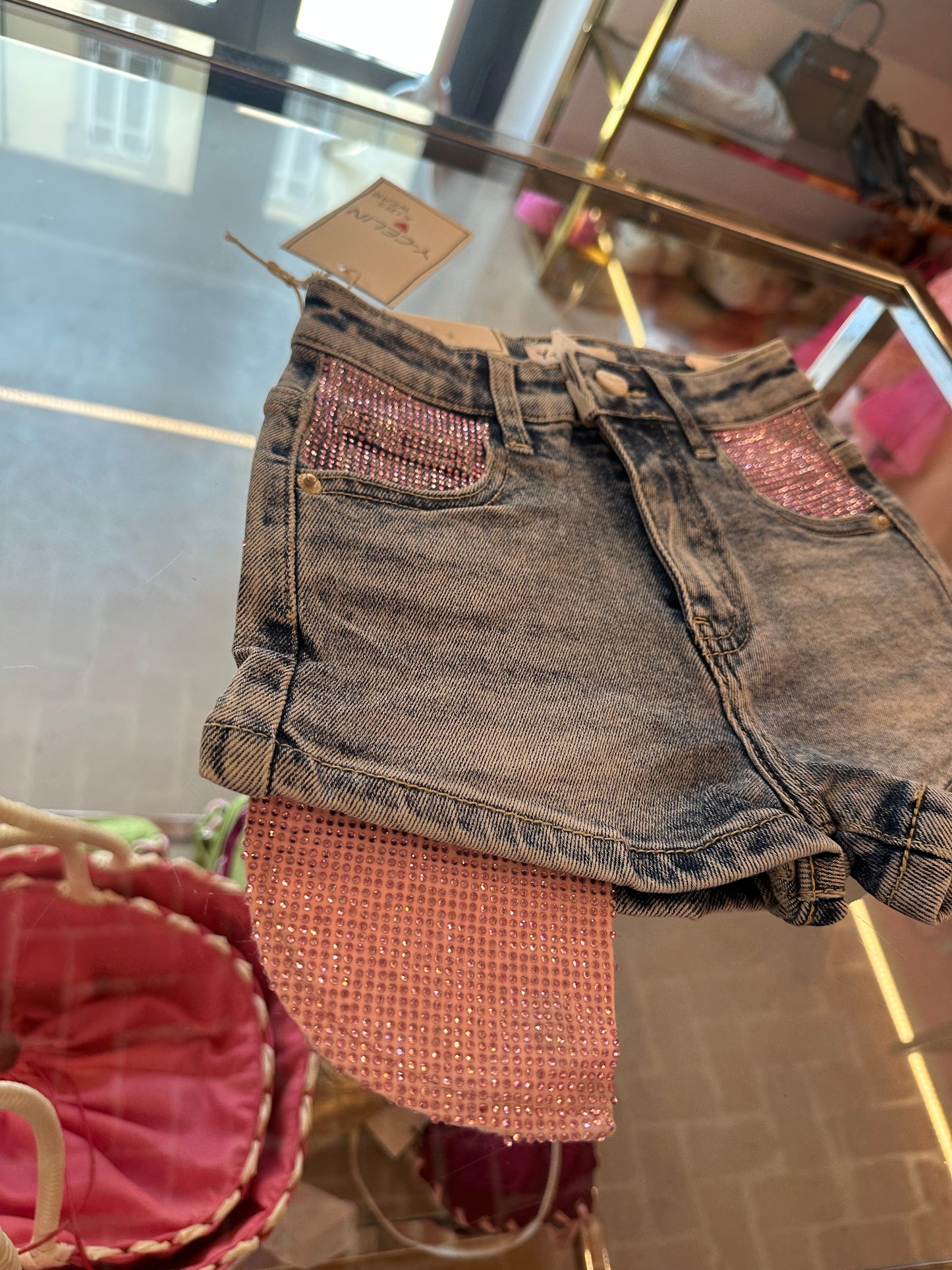 Short doppia tasca rosa 💓