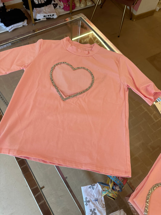 T-shirt, cuore bimba