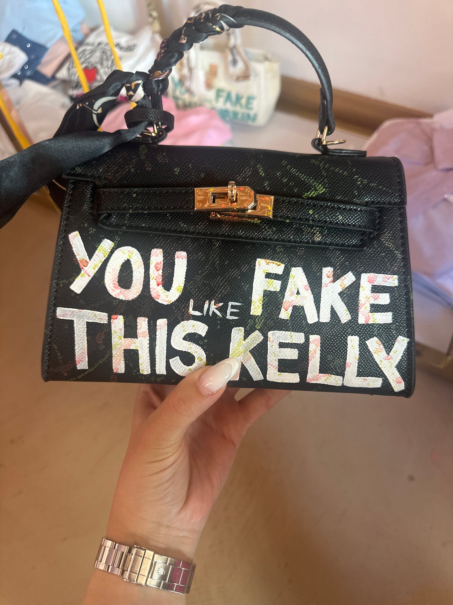 Kelly nera 🕶️ con schizzi