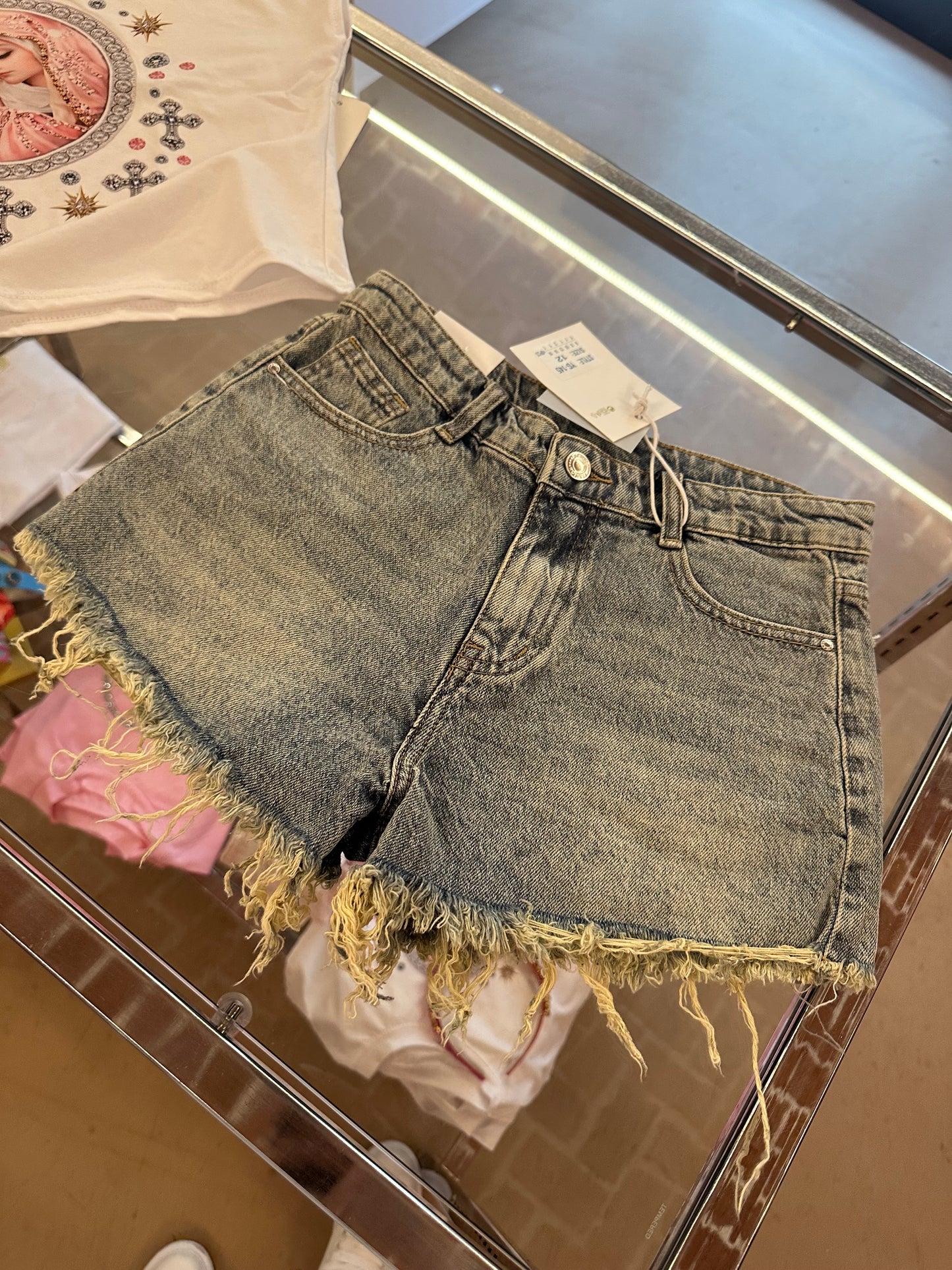 Short Tasca Stras argento (bimba)