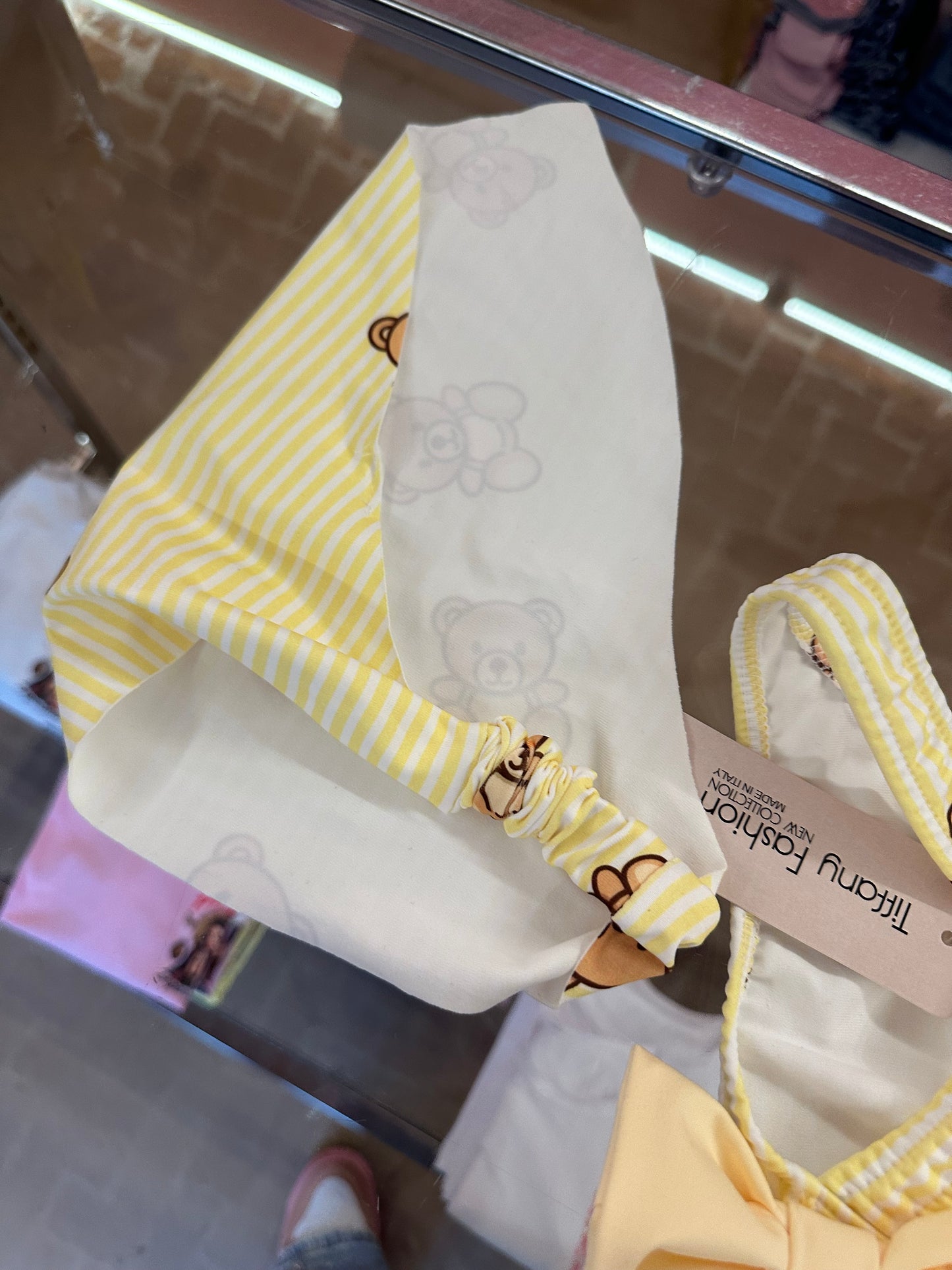 Costume fiocco con orsetto giallo 🧸