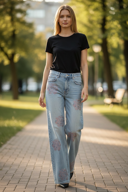 Jeans rose