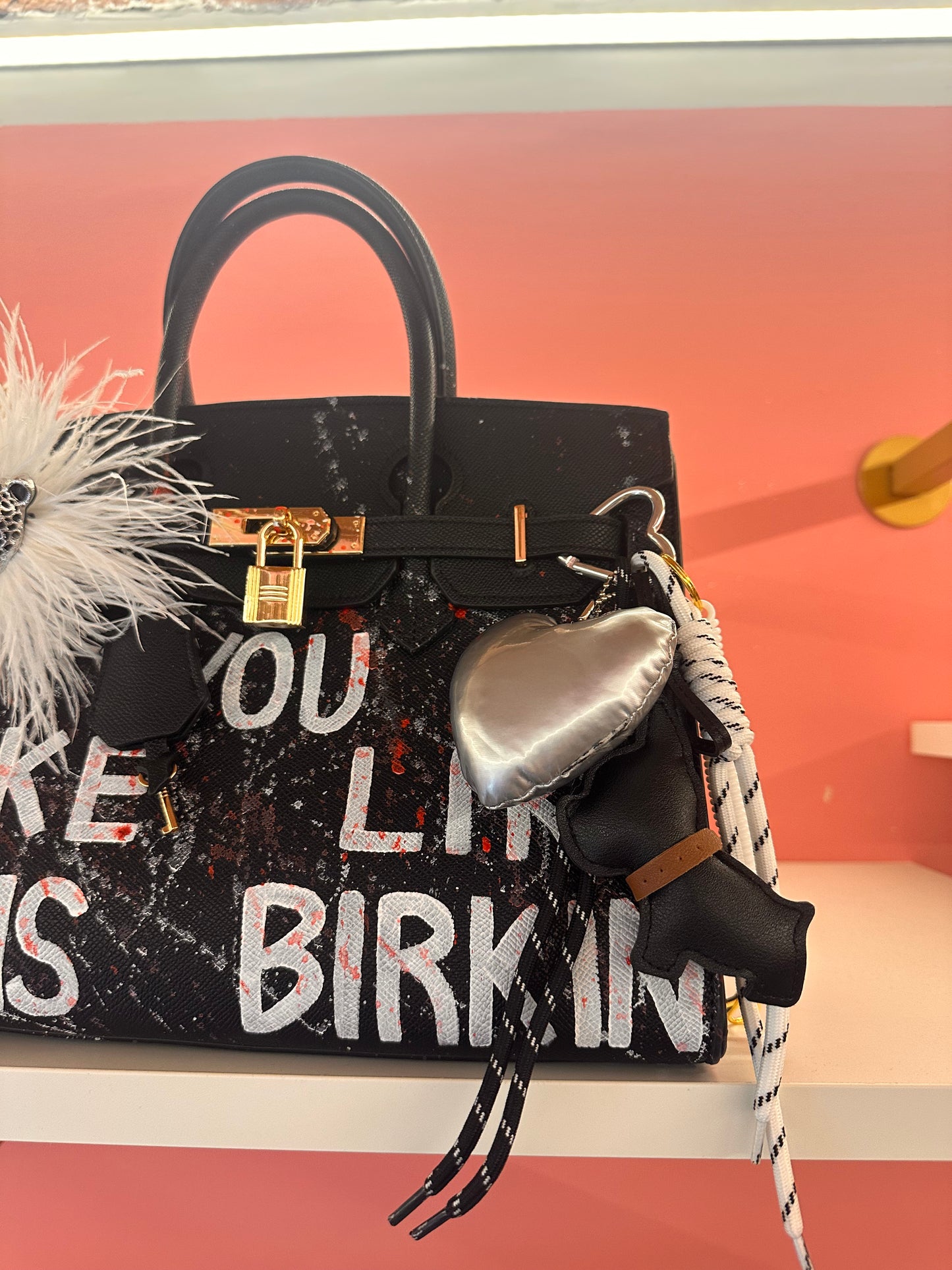 Birkin nera argento