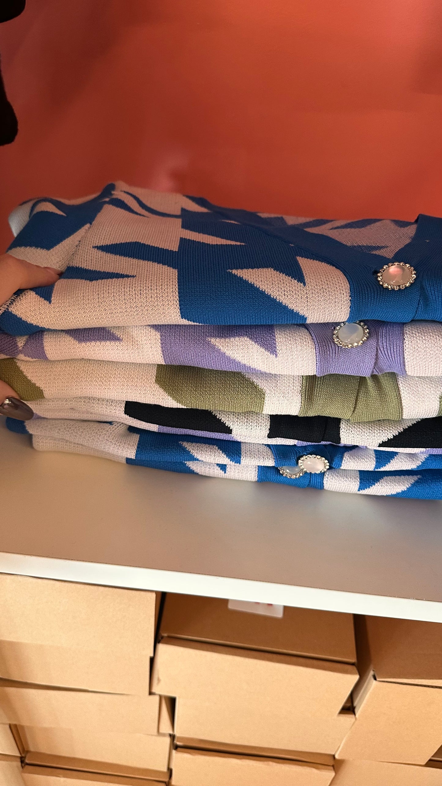 Maglia fantasia Crop