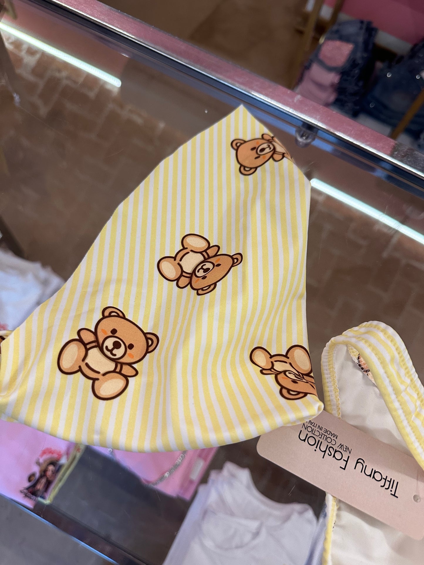 Costume fiocco con orsetto giallo 🧸