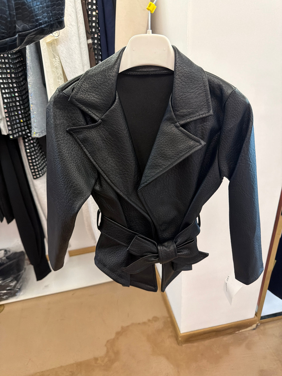 Giacca eco pelle bimba