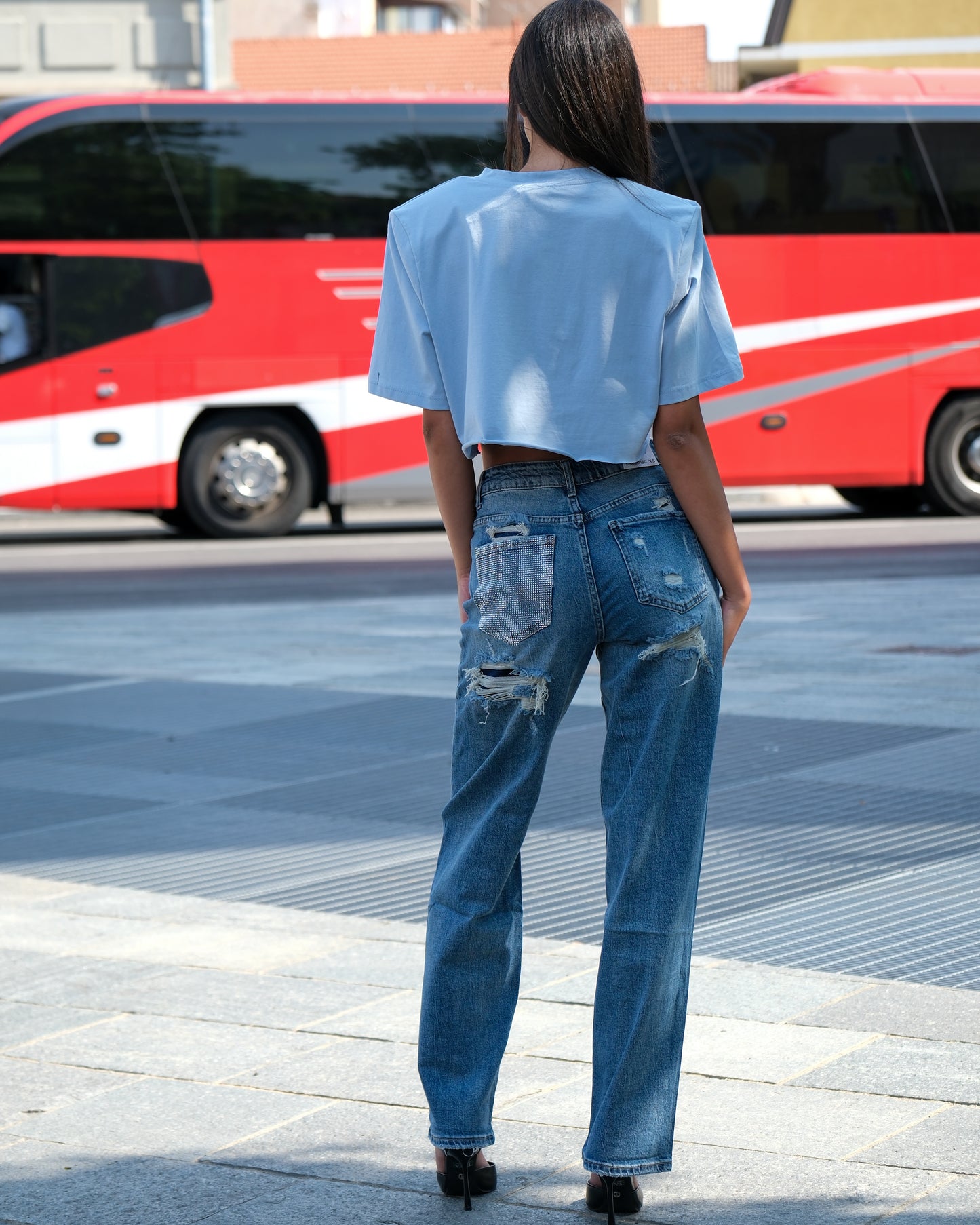 Jeans galassia argento