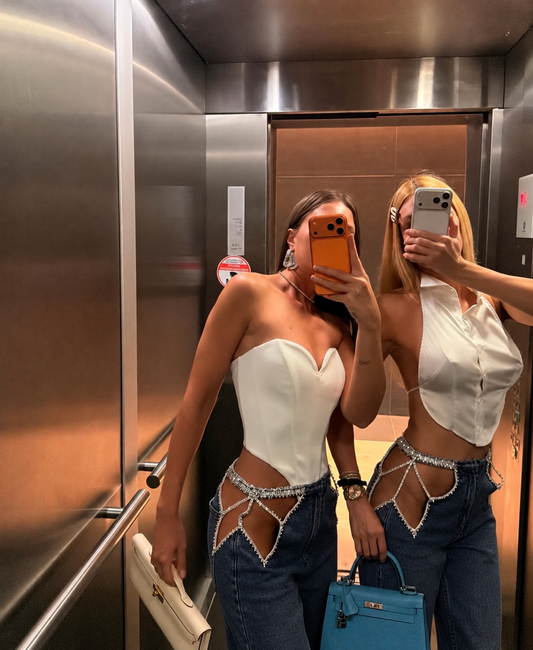 Jeans stella blu scuro