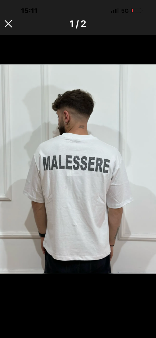 T-SHIRT MALESSERE BIANCO 🤍