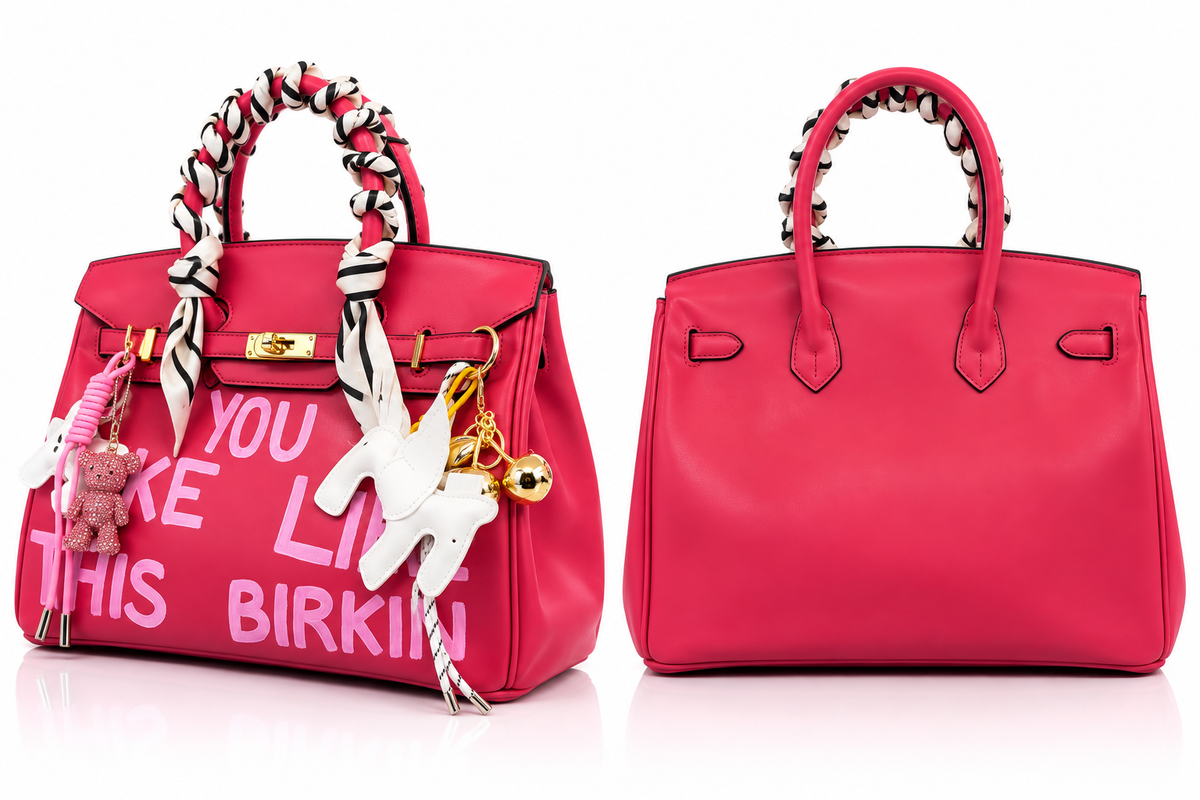 Queen Bag 35 Fucsia Shocking Pink – Con Foulard e Charm