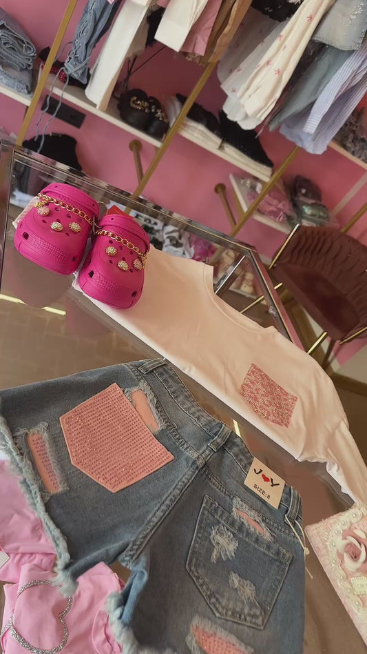 SHORT TASCA ROSA 💓(bimba) ￼