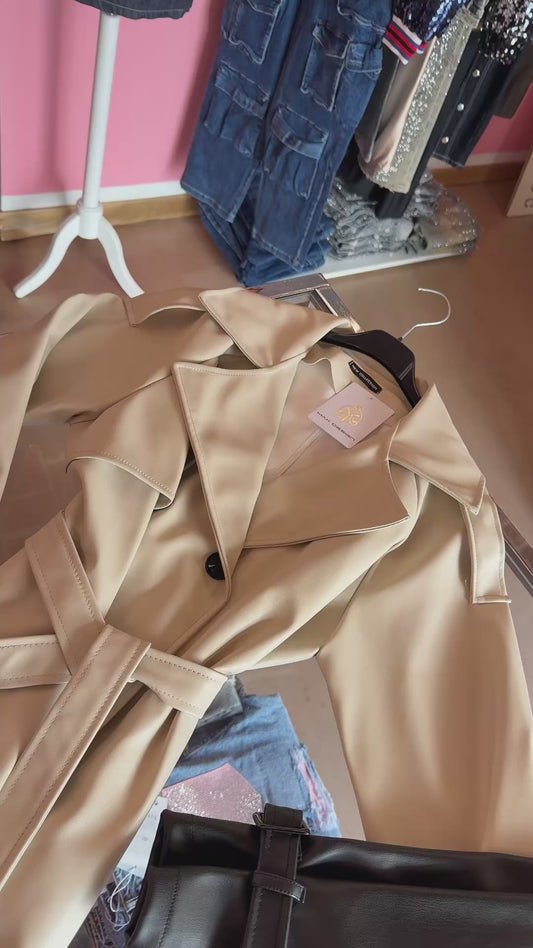 Trench eco pelle