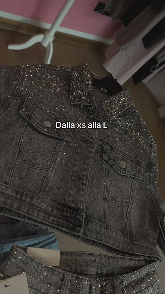 Jeans ballon grigio